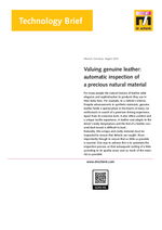Technology Brief: Valuing genuine leather - automatic inspection of a precious natural material 