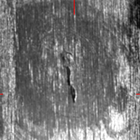 Cracked knot (oblique illumination) Cracked knot (oblique illumination)